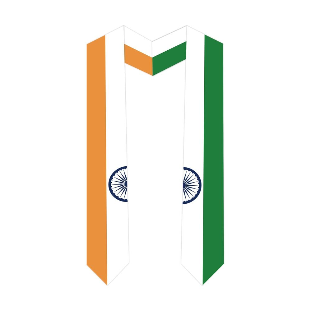 7792 International Students India Graduation Stole India Country Flag